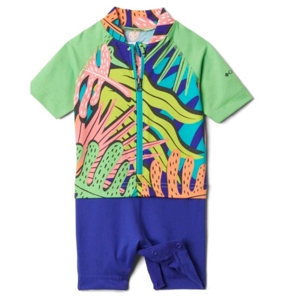 Columbia Sandy Shores Sunguard Unisex Swim Suit 12-18 Months